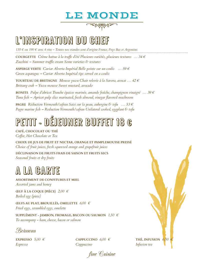 Detail Buffet Menu Template Free Nomer 22
