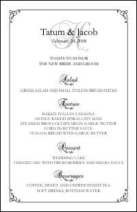 Detail Buffet Menu Template Free Nomer 25