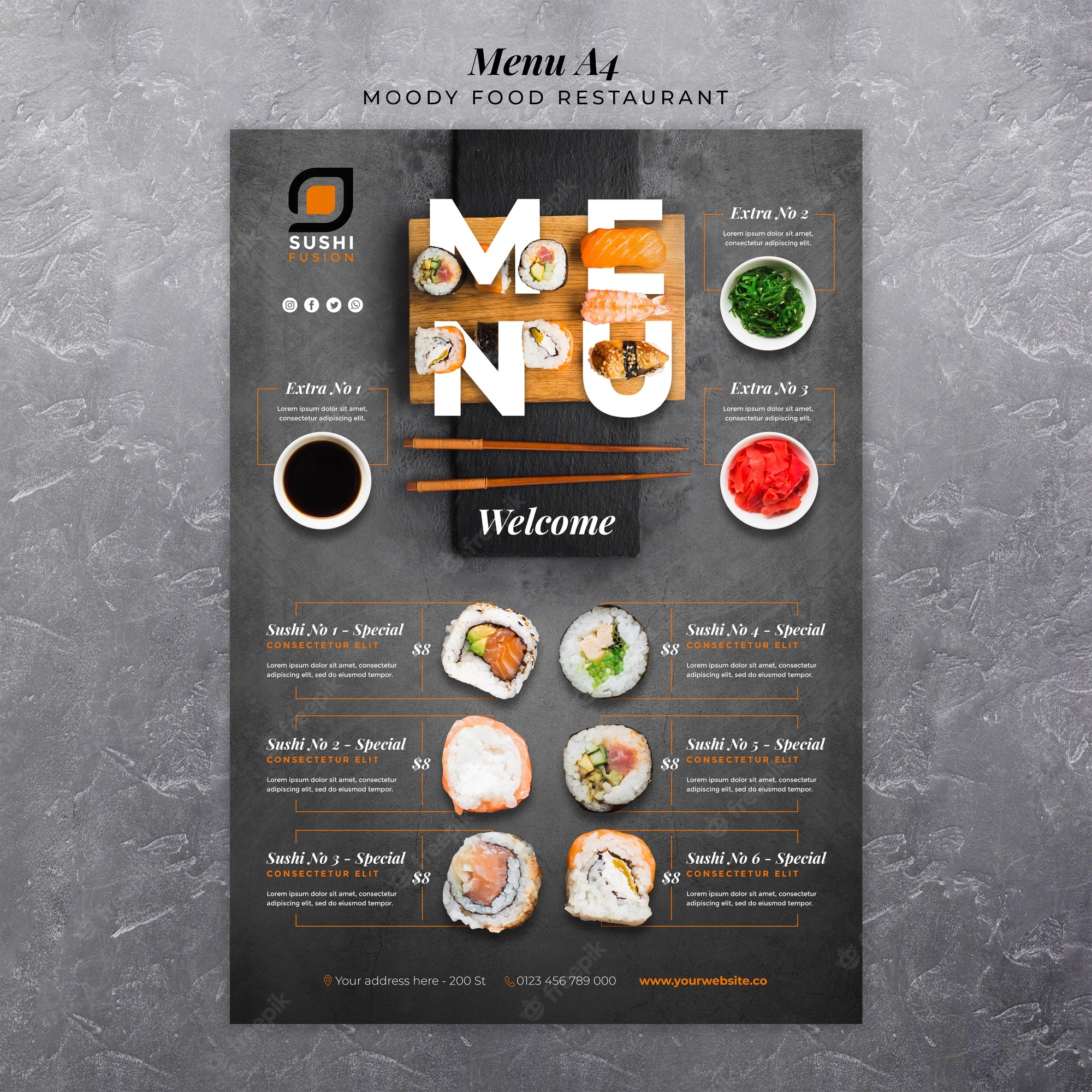 Detail Buffet Menu Template Free Nomer 38