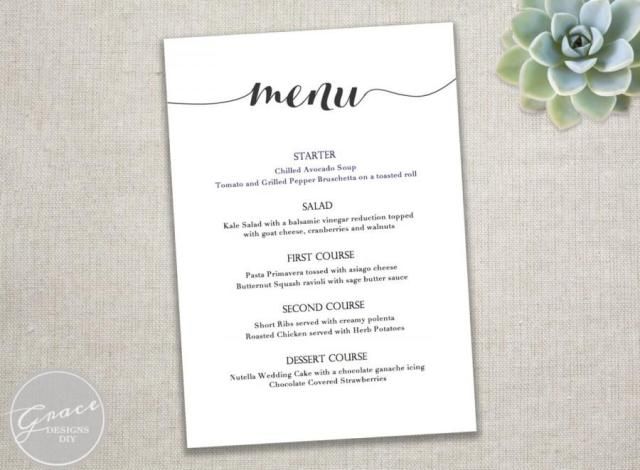 Detail Buffet Menu Template Free Nomer 10