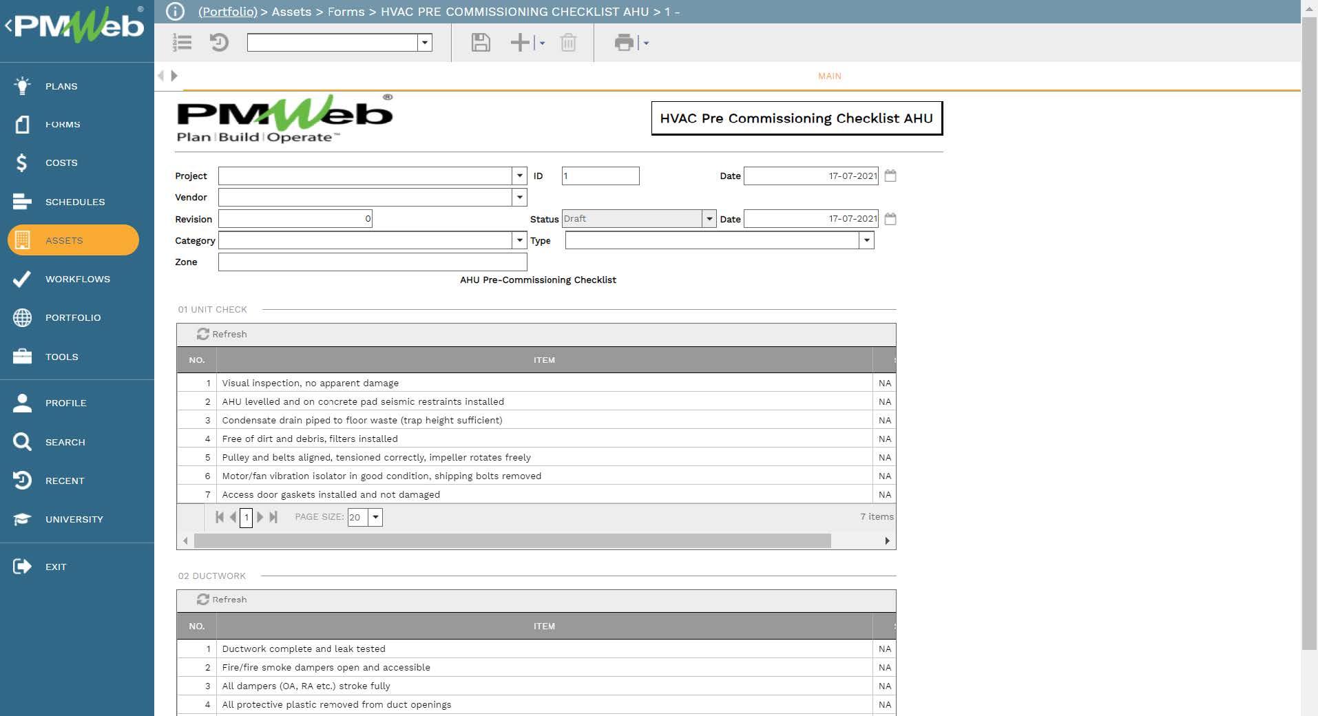 Detail Building Commissioning Checklist Template Nomer 37