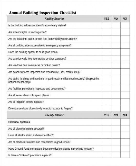 Detail Building Condition Survey Template Nomer 10