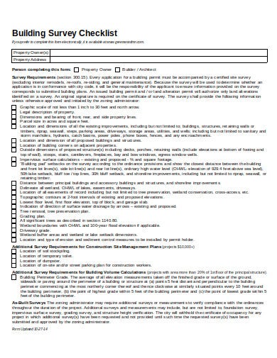 Detail Building Condition Survey Template Nomer 19