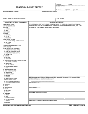 Detail Building Condition Survey Template Nomer 30