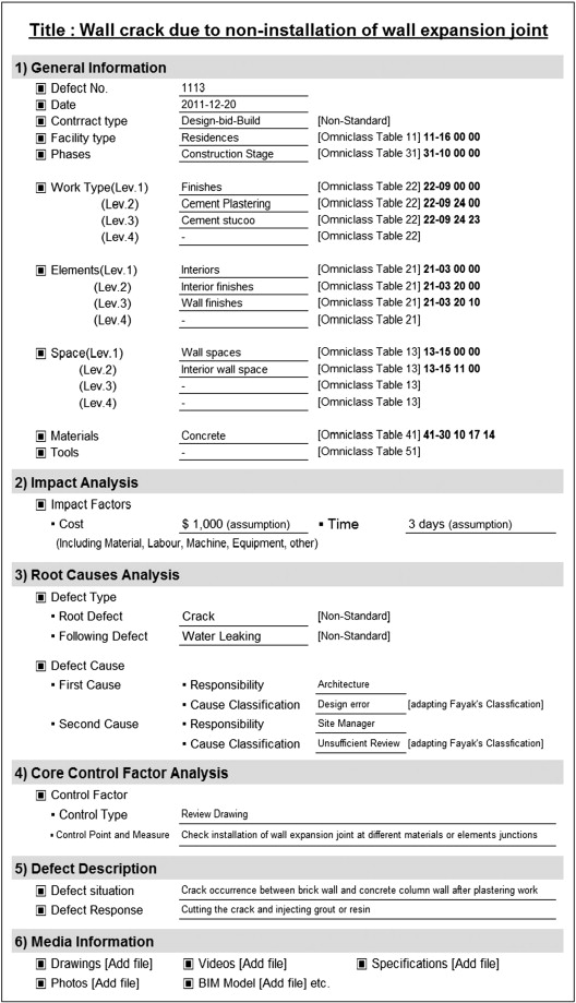 Detail Building Defect Report Template Nomer 10