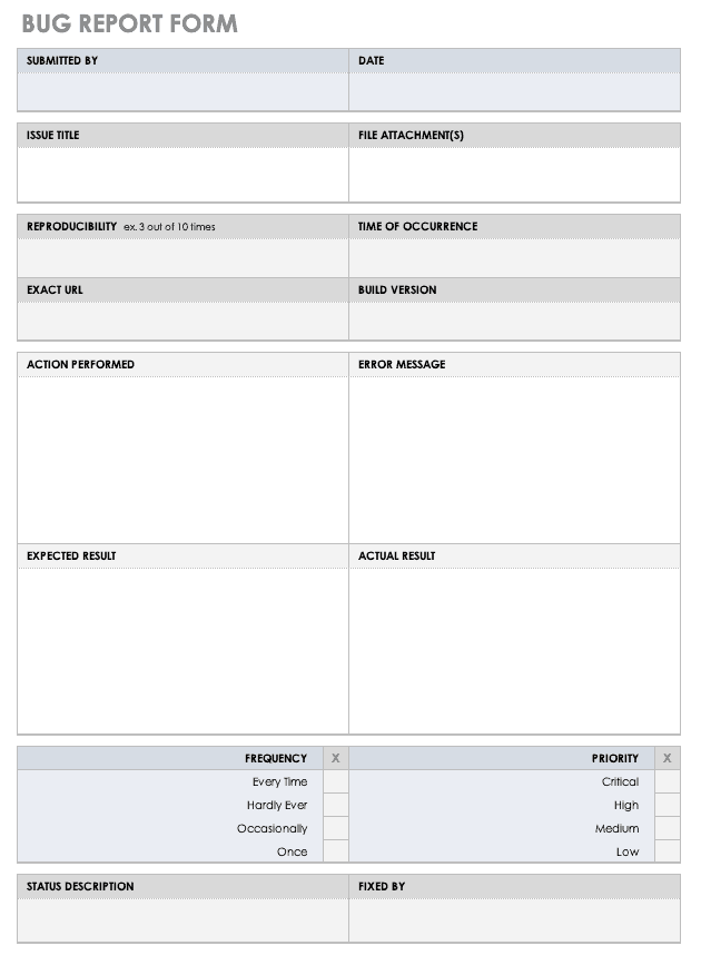 Detail Building Defect Report Template Nomer 27