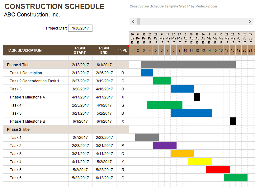 Detail Building Project Management Template Nomer 15
