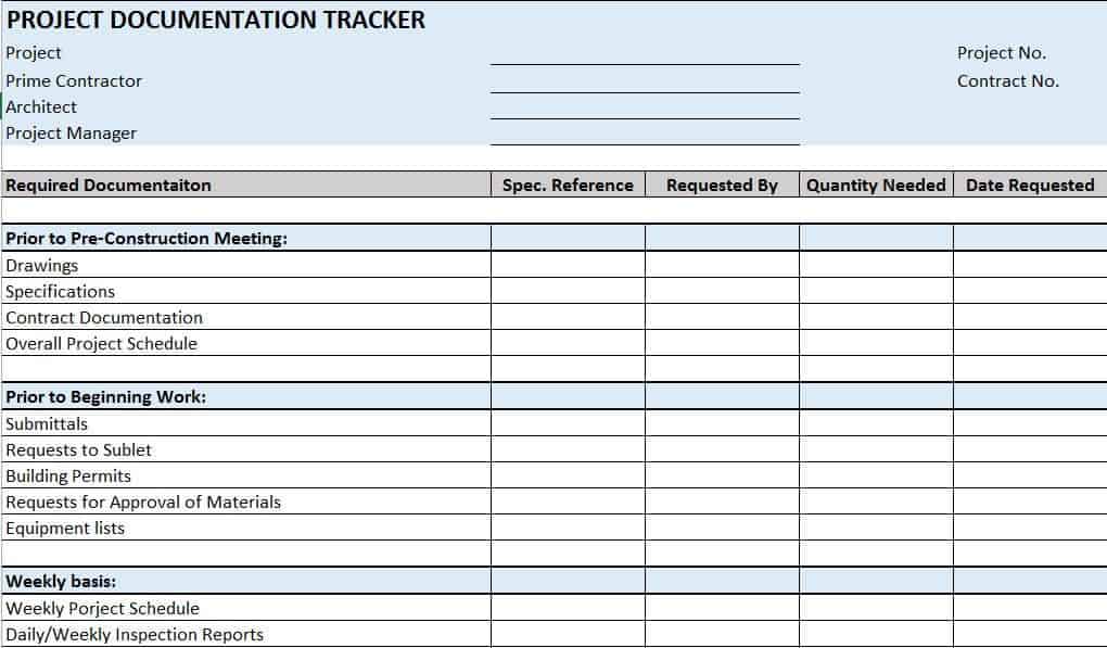 Detail Building Project Management Template Nomer 3