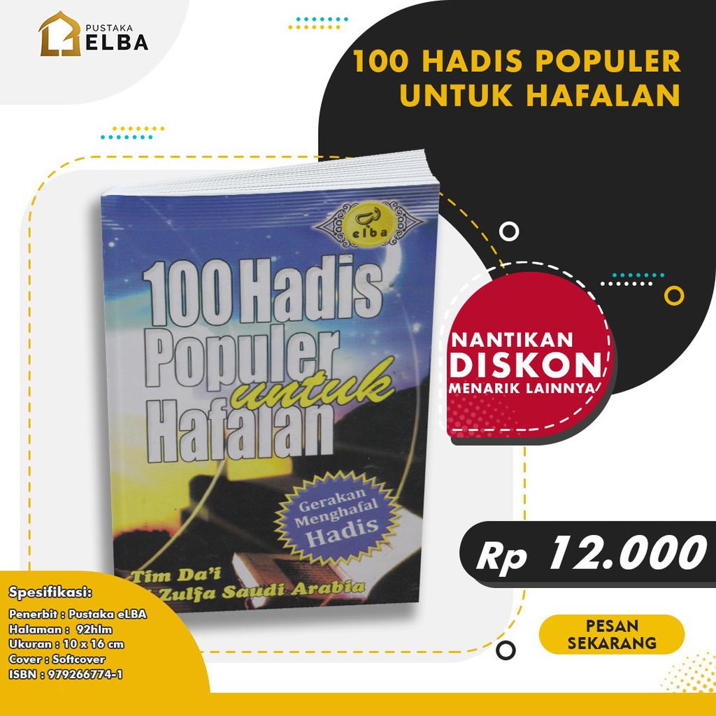 Detail Buku 100 Hadits Populer Nomer 10