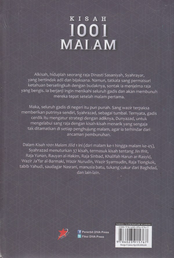 Detail Buku 1001 Malam Nomer 16