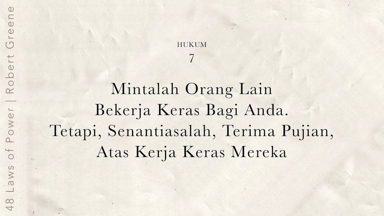 Detail Buku 48 Hukum Kekuasaan Nomer 33