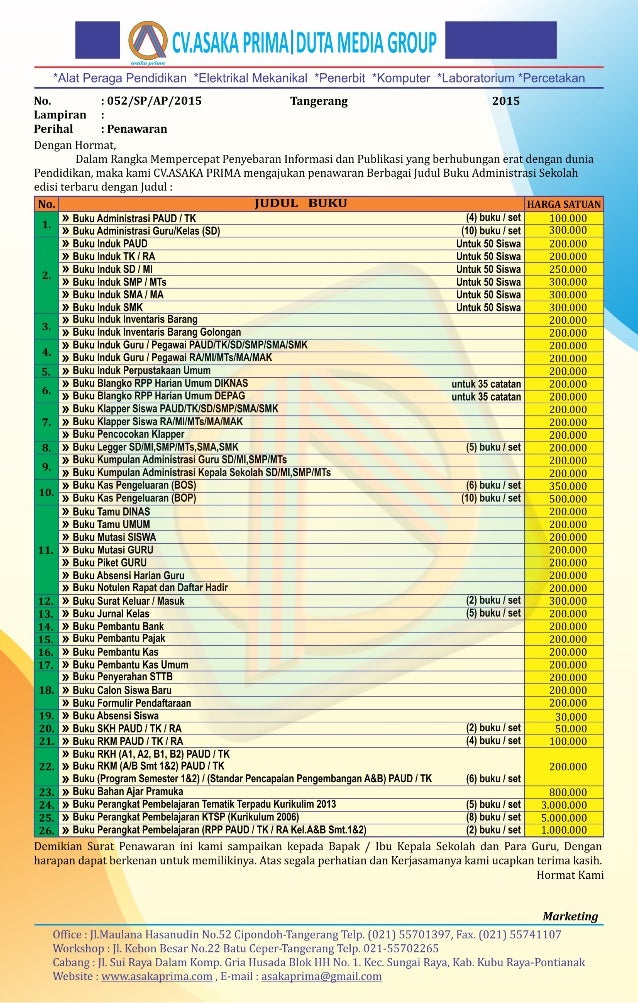 Detail Buku Administrasi Bkb Nomer 14