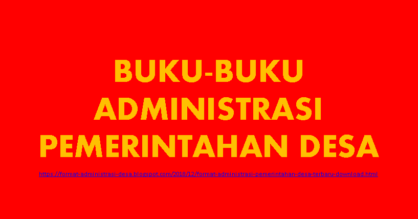 Detail Buku Administrasi Desa Nomer 17