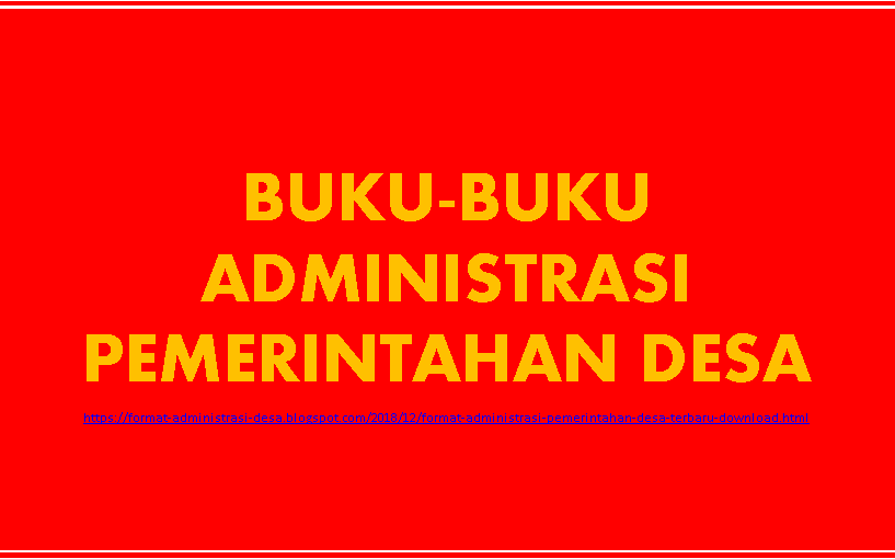 Detail Buku Administrasi Desa 2020 Nomer 3