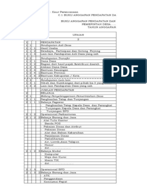 Detail Buku Administrasi Kaur Perencanaan Nomer 2