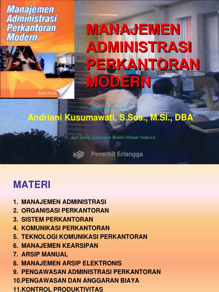 Detail Buku Administrasi Perkantoran Nomer 31