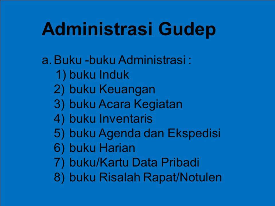 Detail Buku Administrasi Regu Nomer 16