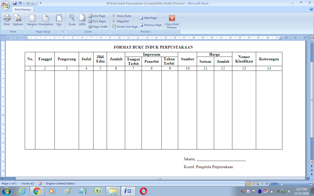 Detail Buku Administrasi Uks Sd Nomer 44