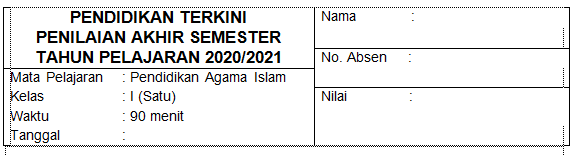 Detail Buku Agama Islam Kelas 1 Sd Kurikulum 2013 Nomer 41