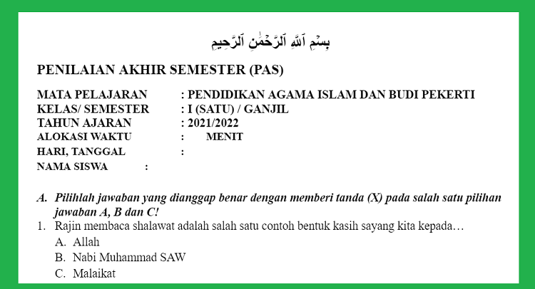 Detail Buku Agama Islam Kelas 1 Sd Kurikulum 2013 Nomer 44