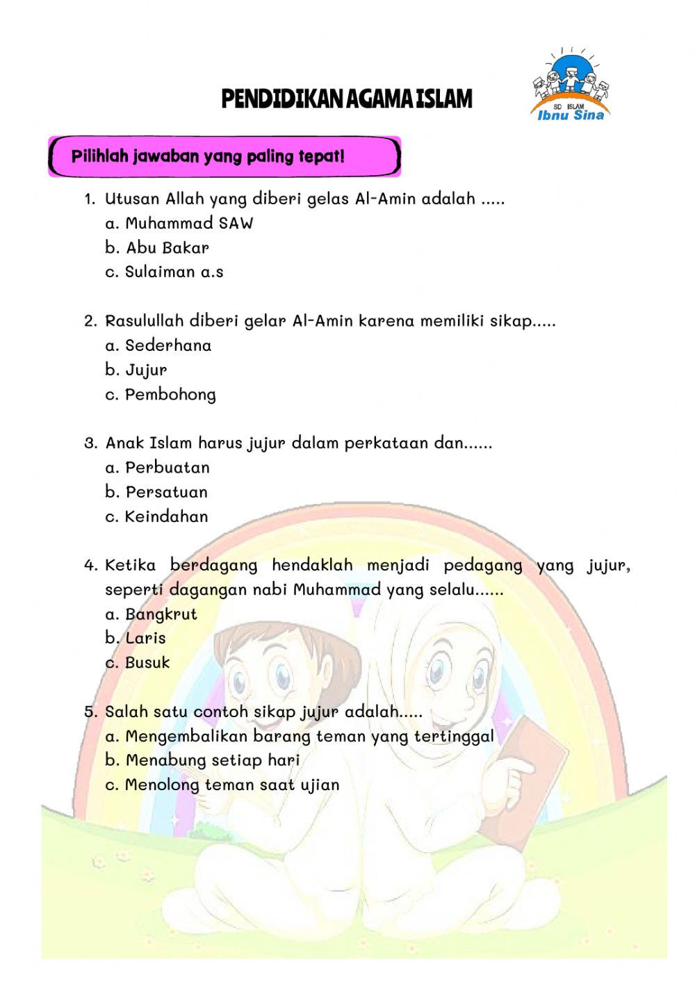 Detail Buku Agama Islam Kelas 2 Sd Nomer 44