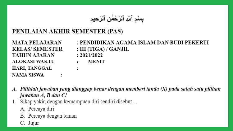 Detail Buku Agama Islam Kelas 3 Kurikulum 2013 Nomer 47