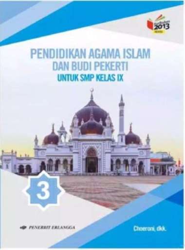 Detail Buku Agama Islam Kelas 9 Kurikulum 2013 Revisi 2018 Nomer 39