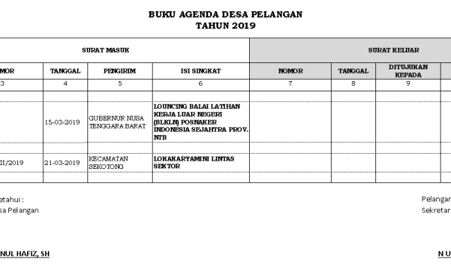 Detail Buku Agenda Kembar Adalah Nomer 21