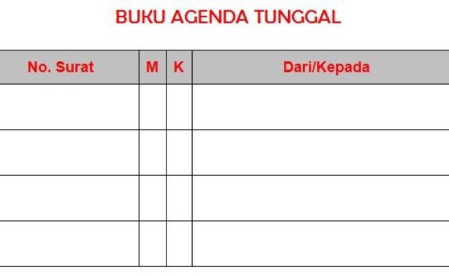 Detail Buku Agenda Kembar Adalah Nomer 28