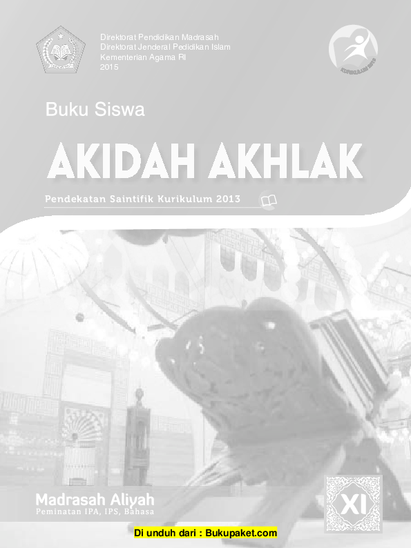 Detail Buku Akhlak Kelas 11 Kurikulum 2013 Nomer 3