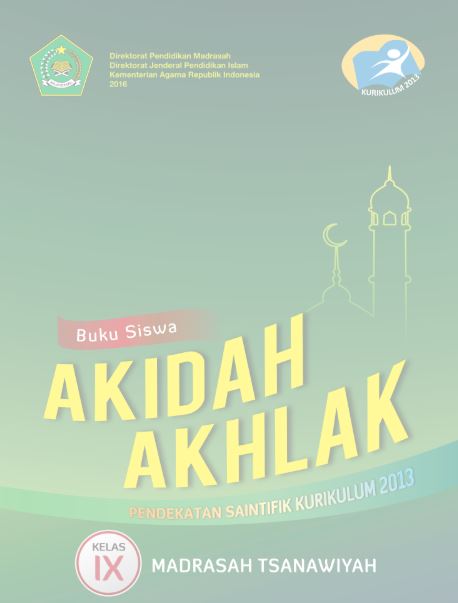 Detail Buku Akidah Akhlak Kelas 8 Kurikulum 2013 Revisi 2018 Nomer 12