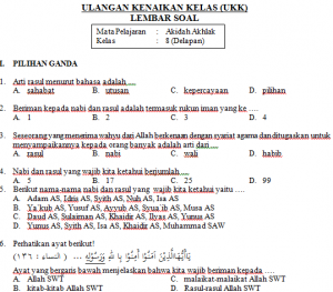 Detail Buku Akidah Akhlak Kelas 8 Kurikulum 2013 Revisi 2018 Nomer 21