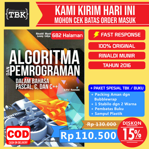 Detail Buku Algoritma Dan Pemrograman Nomer 35