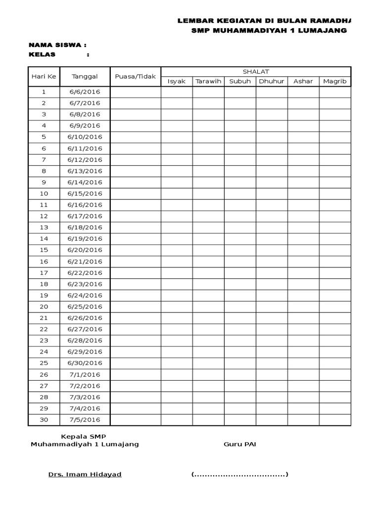 Detail Buku Amaliah Ramadhan Nomer 10