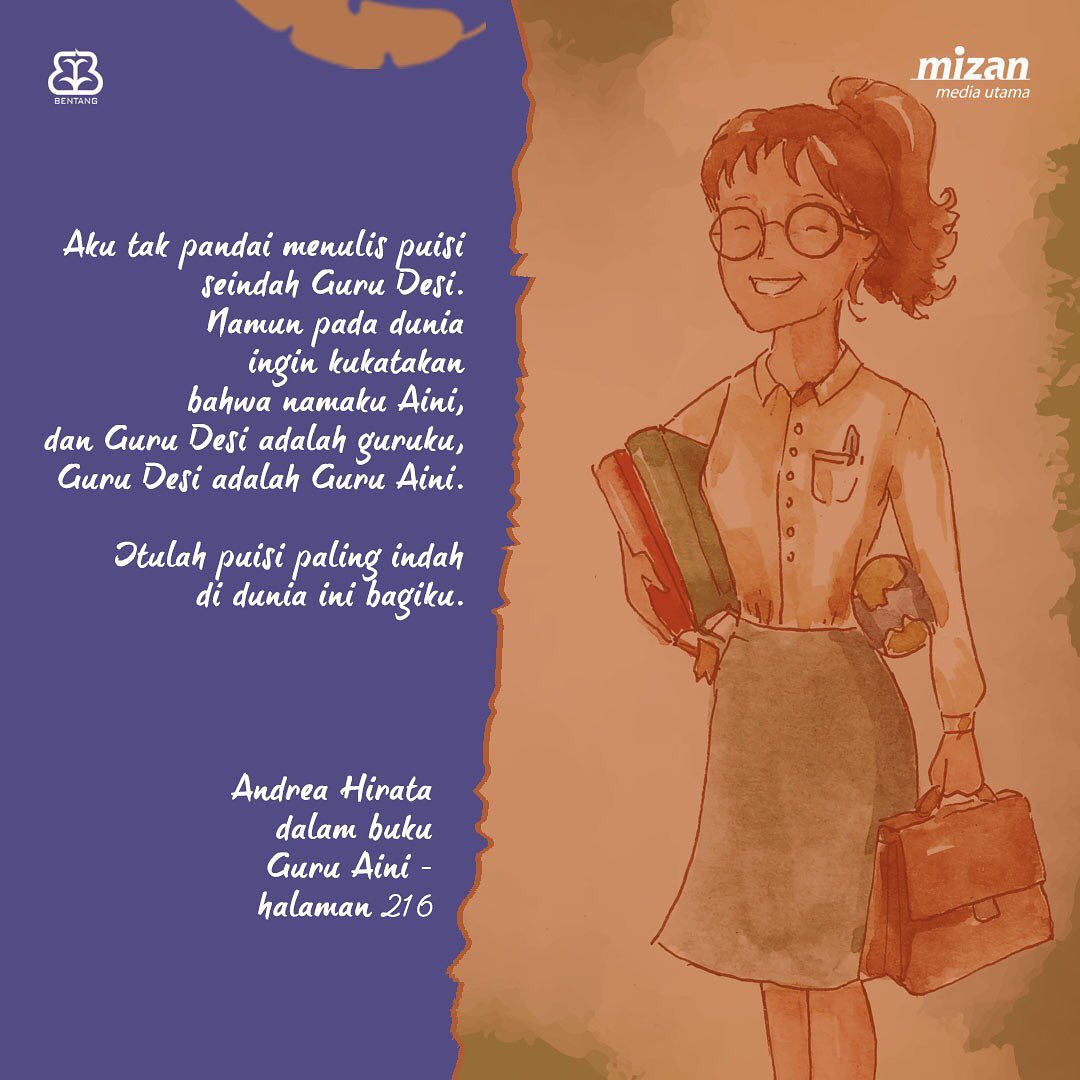 Detail Buku Andrea Hirata Guru Aini Nomer 48