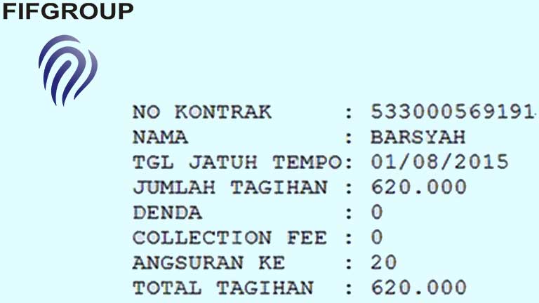 Detail Buku Angsuran Fif Nomer 7