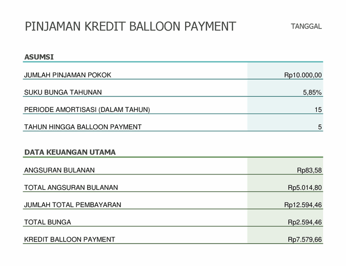 Detail Buku Angsuran Kredit Nomer 31