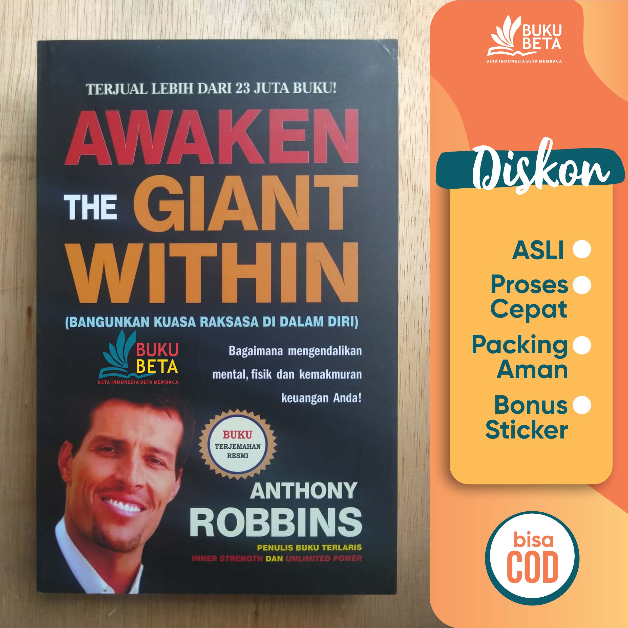 Detail Buku Anthony Robbins Versi Indonesia Nomer 23