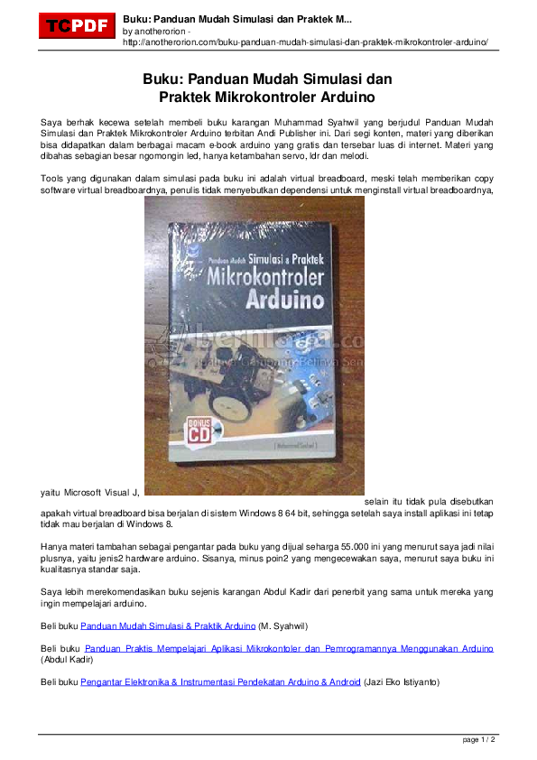 Detail Buku Arduino Abdul Kadir Nomer 27