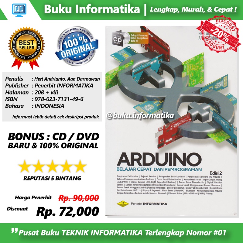 Detail Buku Arduino Belajar Cepat Dan Pemrograman Nomer 29