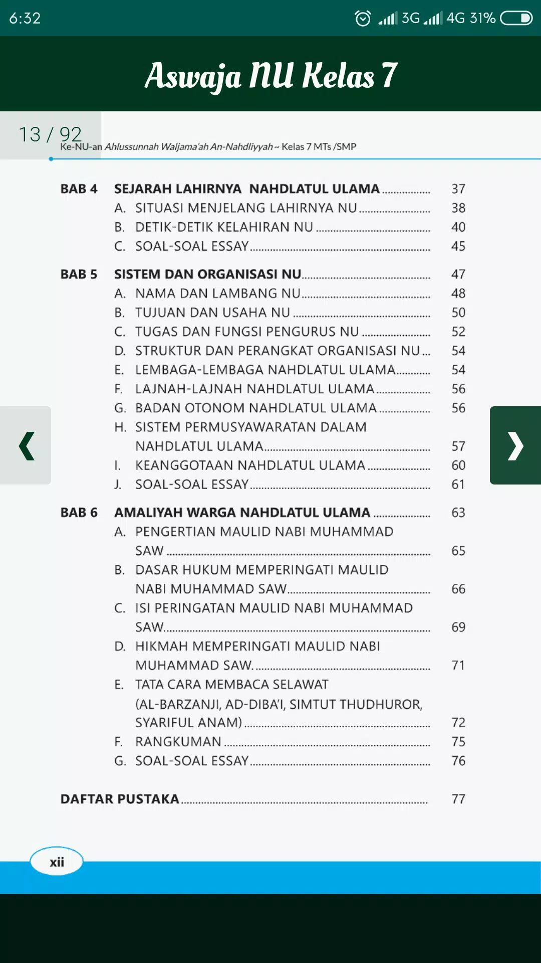 Detail Buku Aswaja Kelas 7 Nomer 19