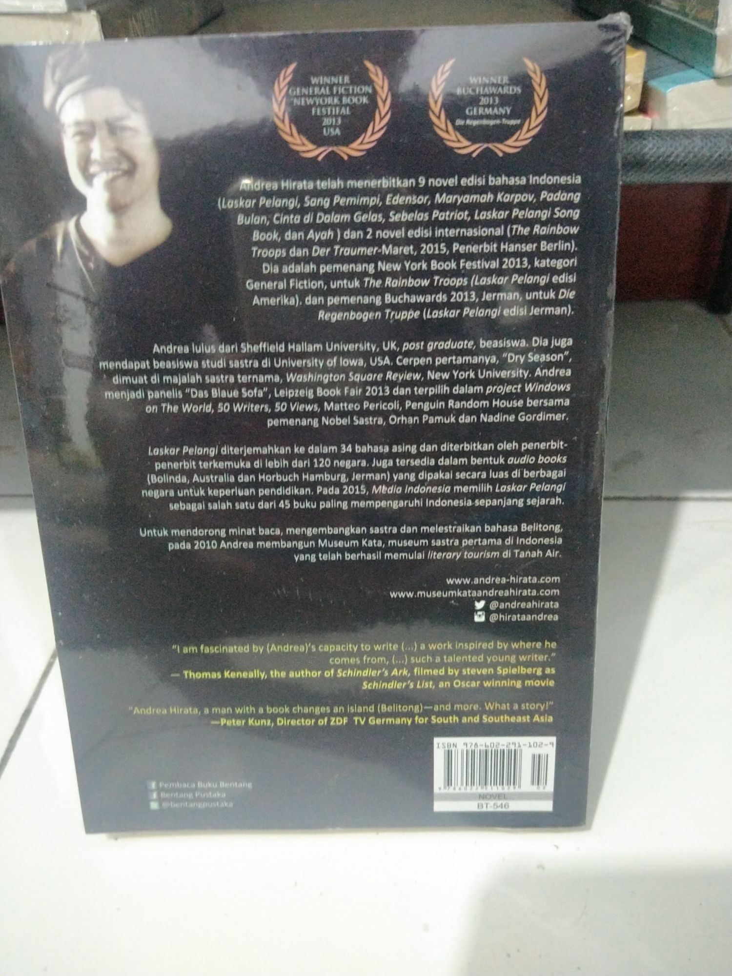 Detail Buku Ayah Andrea Hirata Nomer 27