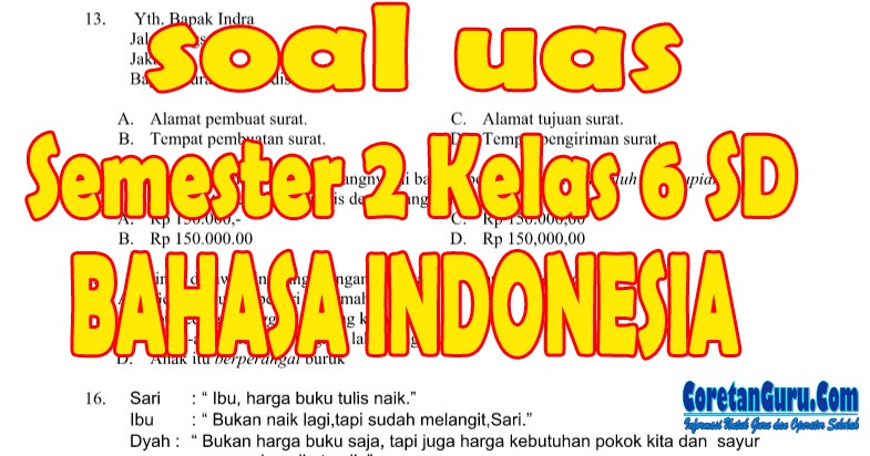 Detail Buku Bahasa Indonesia Kelas 6 Semester 2 Nomer 37