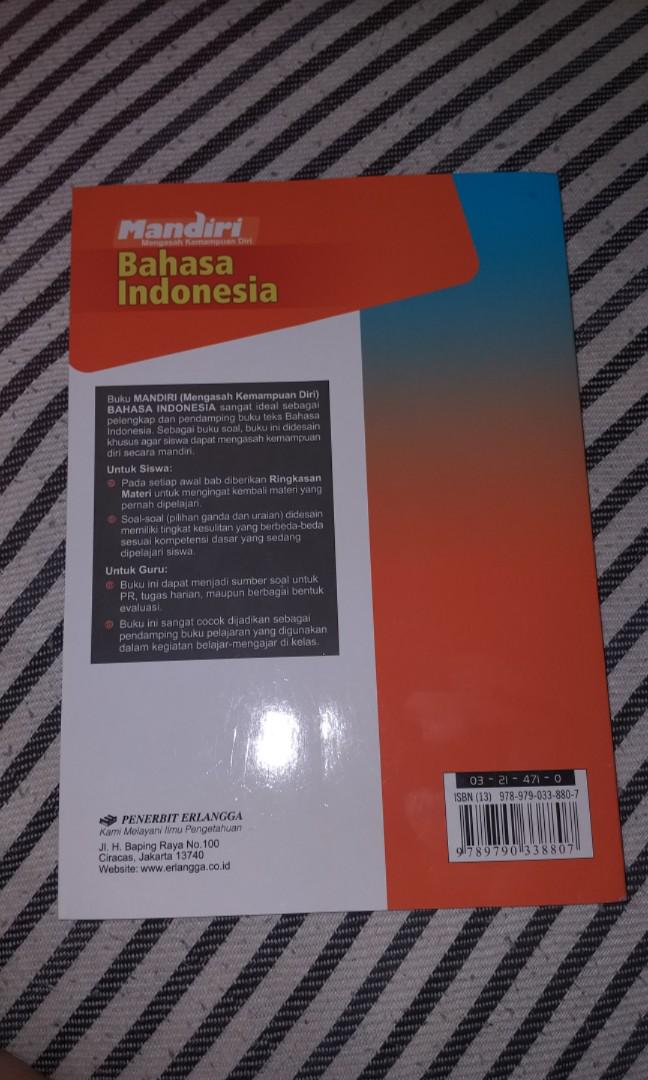 Detail Buku Bahasa Indonesia Kelas 7 Penerbit Erlangga Nomer 26