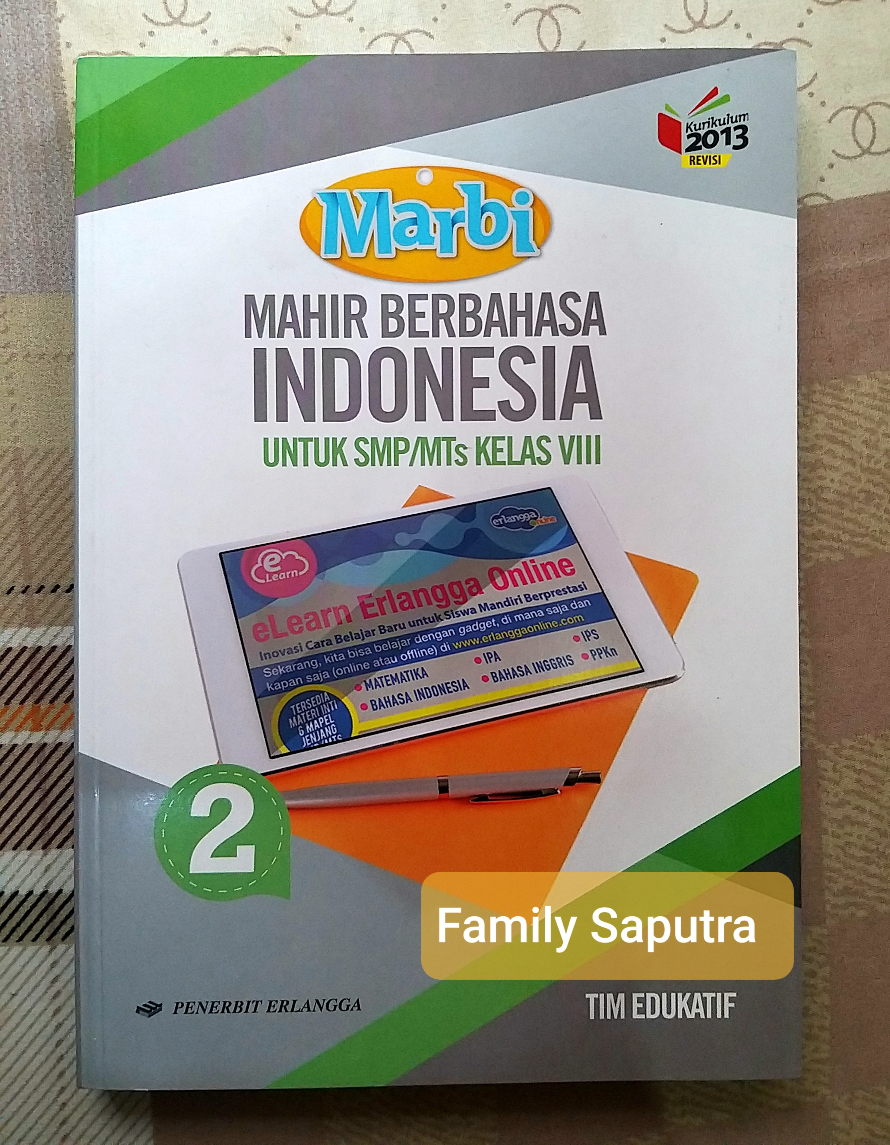 Detail Buku Bahasa Indonesia Kelas 8 Erlangga Nomer 14