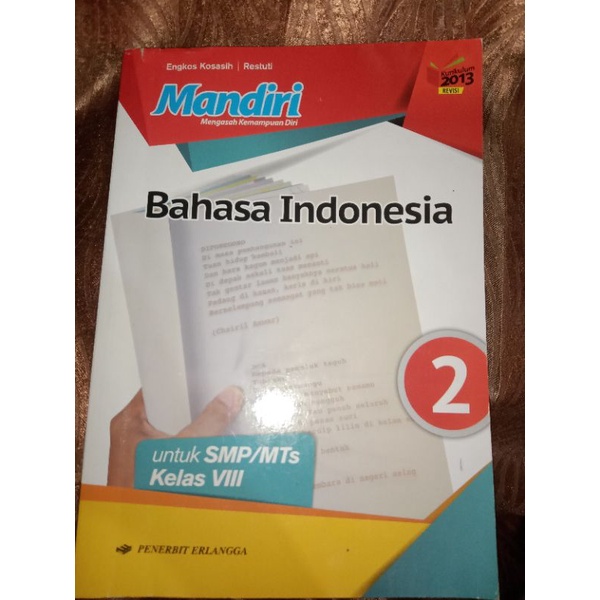 Detail Buku Bahasa Indonesia Kelas 8 Erlangga Nomer 38