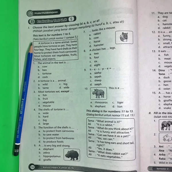 Detail Buku Bahasa Inggris Kelas 4 Sd Semester 2 Nomer 12