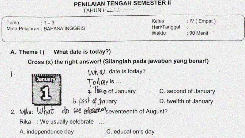 Detail Buku Bahasa Inggris Kelas 4 Sd Semester 2 Nomer 32