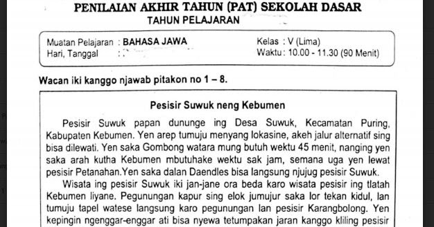 Detail Buku Bahasa Jawa Kelas 5 Nomer 20