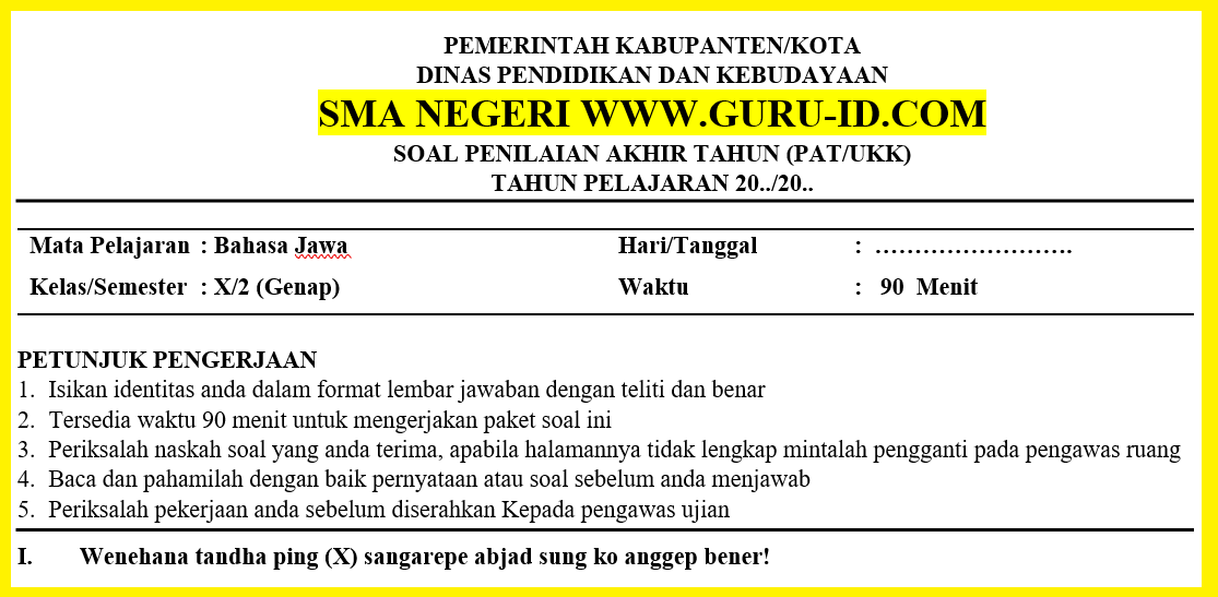 Detail Buku Bahasa Jawa Kelas X Nomer 24